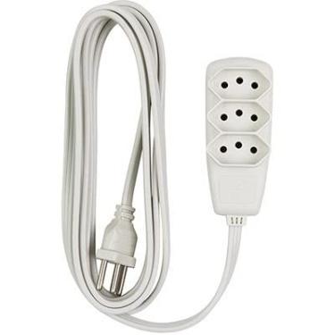 Imagem de EXTENSÃO SORT PP 3X0,75-2 PINOS + TERRA (3 PINOS) - 10 AMPERES - GELO - 10 METROS - DANEVA 1913