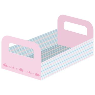 Imagem de Cesta de Papel Páscoa Candy Rosa 19cm x 13cm  x 5cm