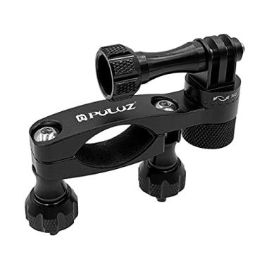 Imagem de Montagem de guidão para motocicleta de bicicleta, PULUZ Rotação de 360 graus Montagem de câmera moto para GoPro HERO10 9 8 7 6 5 4 sessão e DJI Osmo Action