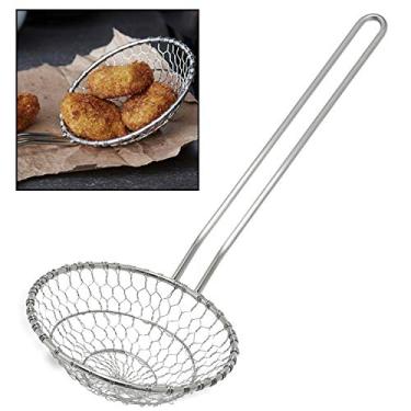 Imagem de Coador de massa de massa de massa de massa de massa de massa de massa para ralo e frigideira de cozinha de aço inoxidável da Hicook., Prata, 5 inch, 1
