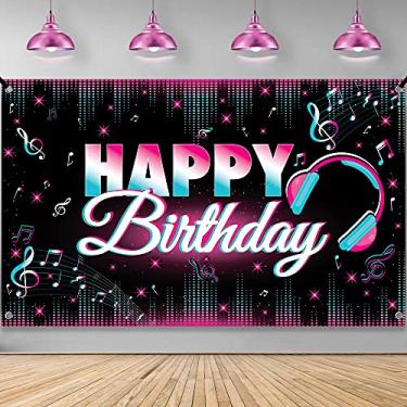 Imagem de KatchOn, Xtralarge TIK Tok Birthday Banner - 72x44 Inch | TIK Tok Banner for TIK Tok Birthday Party Decorations | TIK Tok Backdrop for Girls Birthday | Hip Hop Music Banner for Birthday Decorations