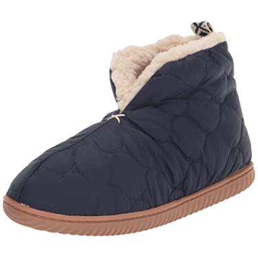 Imagem de Dearfoams Pantufa feminina aquecida para uso interno/externo, Pavão, Medium