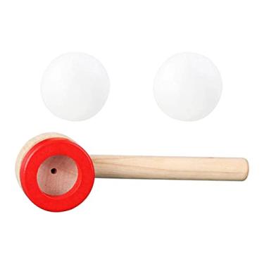 Imagem de 3 brinquedos flutuantes cachimbo e bola | brinquedos bola tubo criativos para crianças, jogo bola flutuante jogos madeira educativos sopro madeira brinquedo sopro equilíbrio brinquedos ytger