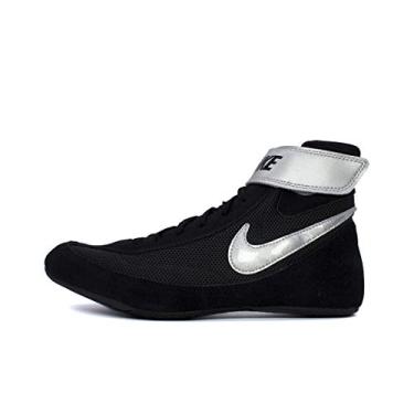 Imagem de NIKE Men's Speed Sweep VII Wrestling Shoes (Black/White/Black, 11.5 M US)