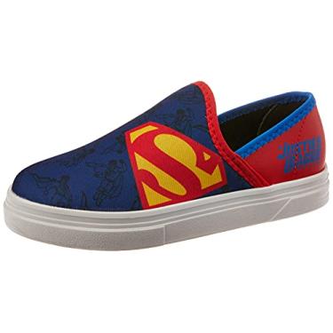 Imagem de Tênis Warner Hero Fun, Grendene Kids, Meninos, Branco/Azul/Vermelho, 29