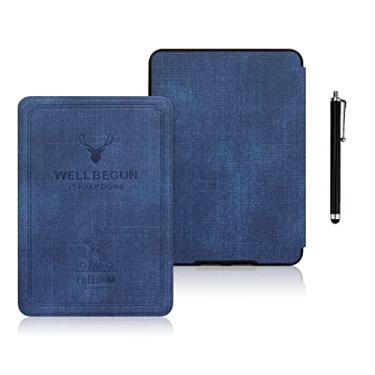 Imagem de Capa retrô para 11ª geração Kindle, 2022, modelo C2V2L3, – Capa durável com caneta Stylus, com função de ativação automática – Função de suspensão