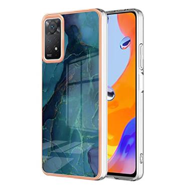 Imagem de Capas de armadura de mármore bonitas compatíveis com Xiaomi Redmi Note 11 Pro 4G 5G capas de silicone moldura de simplicidade proteção à prova de choque capa traseira (6, Redmi Note 11 Pro 4G 5G)