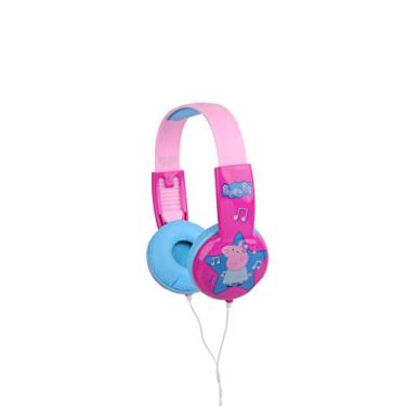 Imagem de Fone de ouvido infantil Peppa Pig HP2-03708 | Fones de ouvido infantis, limitador de volume para o desenvolvimento de orelhas, conector estéreo de 3,5 mm, recomendado para idades de 3 a 9 anos, da Sakar