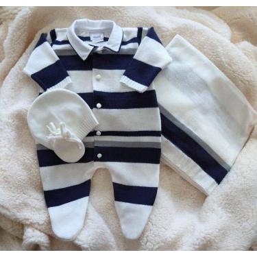 Imagem de Saída Maternidade Tricot Masculina