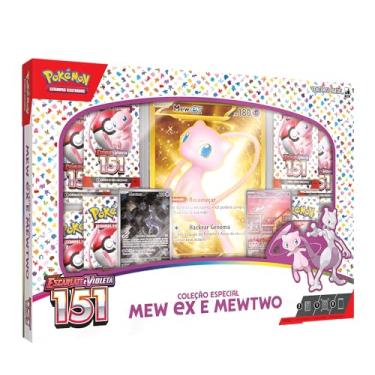 Imagem de Box Pokémon Coleção 151 Mew Ex E Mewtwo, Cor: Estampado - Copag