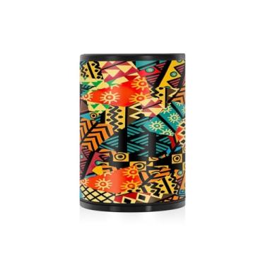 Imagem de Cinzeiros para cigarros coloridos africanos patchwork ao ar livre receptáculo de bumbum de cigarro bandejas de cinzas com capas suporte de copo de carro pátio cozinha escritório