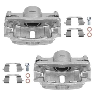 Imagem de Autoround Conjunto de pinça de freio a disco dianteiro com suporte adequado para Honda Civic 1996-2011/Insight 2010-2014, Acura EL 1997-2000, ambos os lados do motorista do passageiro, substituição #
