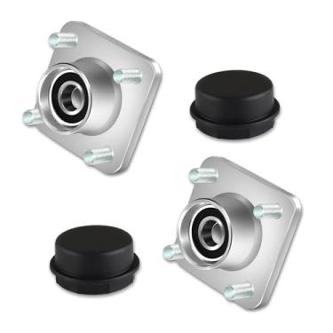 Imagem de CLUBRALLY Conjunto do cubo da roda dianteira do carrinho de golfe com rolamentos para Club Car DS & Precedent 2003-Up, Tempo 2018-Up, OEM #102357701 (2 peças)