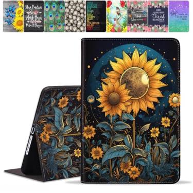 Imagem de TBXOSTN Capa para Samsung Galaxy Tab A9 Plus 11 polegadas versão 2023 (modelo: SM-X210/X216/X218), capa com suporte de couro PU premium com hibernação automática, girassol