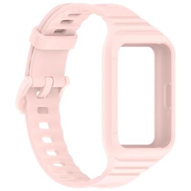 Imagem de Pulseira Armadura LTIMPORTS, compativel com Galaxy Fit 3 Sm-R390 (Rose)
