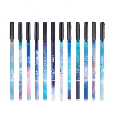 Imagem de Joucien Caneta esferográfica de plástico apagável Zodiac de 0,5 mm - apenas refil - azul cristal (6 peças)