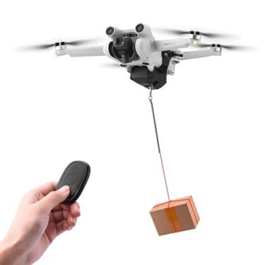 Imagem de LICHIFIT Drone Airdrop System Universal para DJI Mavic 3 / Mini 3 Pro/Mavic Air 2 / Air 2S / Mavic Pro Drone Thrower Transport Release Dropping Device