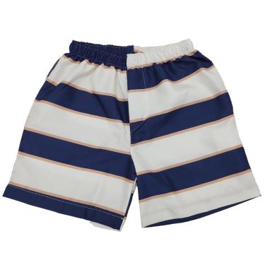 Imagem de Bermuda Menino Infantil Short Estampado Listrado Verão-Masculino