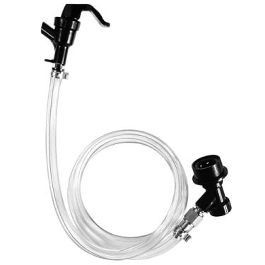 Imagem de FERRODAY Conjunto de linha de cerveja com trava esférica de 1,5 m para Corny Keg Party Tap Ball Lock Keg Linha de cerveja para Corny Keg Ball Lock Tap Beer Ball Lock Liquid Beer Tap for Corny Keg Tap
