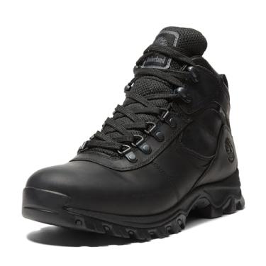 Imagem de Timberland Mt. Maddsen masculina de couro impermeável antifadiga para trilhas, Preto-2024 Novo, 42