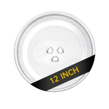 Imagem de Rotaglass Placa giratória de vidro para micro-ondas de 30,5 cm, placa de vidro de substituição de bandeja de micro-ondas de 30,5 cm, bandeja de vidro de substituição para LG, GE, Magic Chef, Hotpoint,