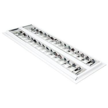 Imagem de Luminária Td 60 Embutir 2X14w T5 4000K Bivolt Aletada Taschibra