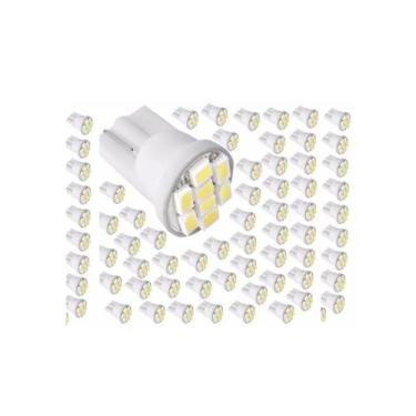 Imagem de 20 Lâmpadas Pingao T10-8 Leds Pingo Luz W5W 1026 Automotiva - Blue Lio