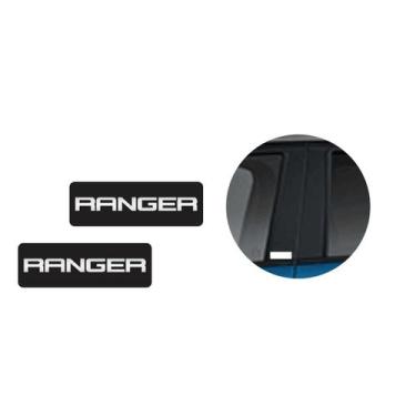 Imagem de Par Aplique Ford Ranger Resinado Coluna Paralama Etc - Proper Automoti