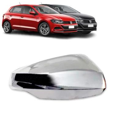 Imagem de Aplique Cromado para Capa Retrovisor Polo Virtus 2018 2019 2020 2021 -
