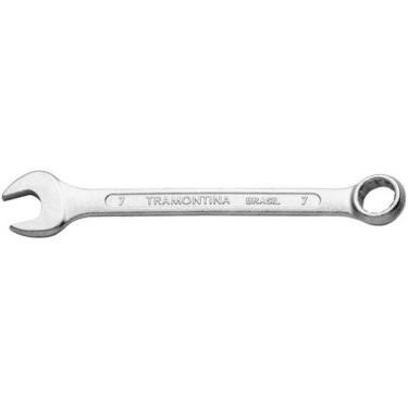 Imagem de Chave Combinada 7 mm Tramontina Basic com Corpo em Aço Especial Cromad