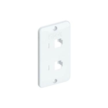 Imagem de Tampa Condulete Pvc Branca 2 Rj45 3/4" Inpol, BRANCO