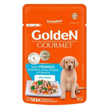 Imagem de Ração Úmida Sachê Golden Gourmet 85g Cães Filhotes Frango - PREMIER PE
