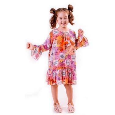 Imagem de Vestido Viscose "Fotografia" - Saia de Filó, 14, Estampado