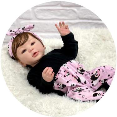 Imagem de Bebê Reborn Menina  Real Silicone,  Fofa, Princesa - Mundo Azul e Rosa