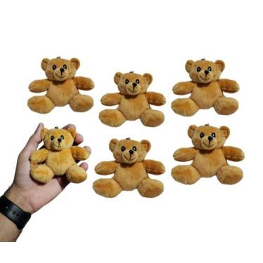 Imagem de Kit 6 Ursinhos de Pelúcia Fofo Presente Decoração Enfeite - Mkt Multi