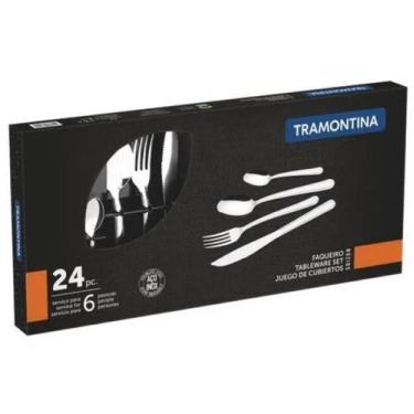 Imagem de Faqueiro 24 Pcs Buzios - Sortidos De Aco Inox - Tramontina