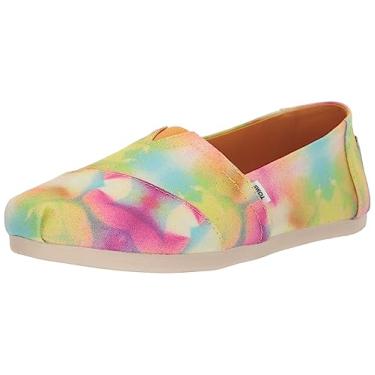 Imagem de TOMS Mocassim feminino Alpargata Cloudbound 10020103, Mango Multi Botanical Sunprint, 35