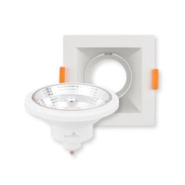 Imagem de Spot Embutir Antiofuscante Branco Lâmpada Dimerizável 12W 2700K