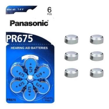 Imagem de Bateria Auditiva PR675 Panasonic Cartela com 6 Unidades