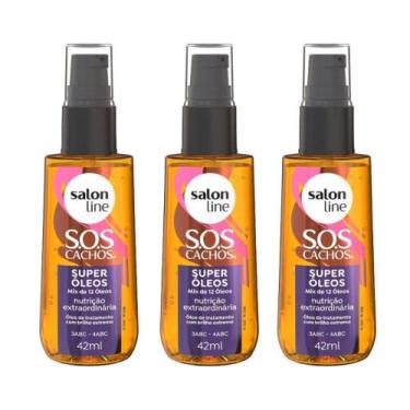 Imagem de Kit Óleo Nutrição Extraordinária Salon Line Sos Cachos 42ml C/3