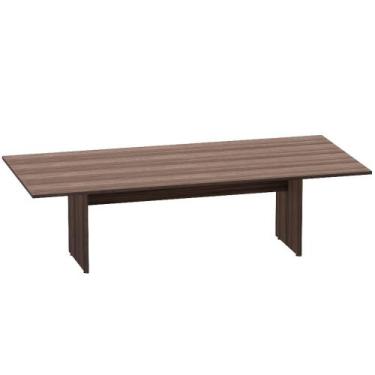 Imagem de Mesa de Reunião Retangular Pé Painel P25 Pandin 2,6 M Walnut