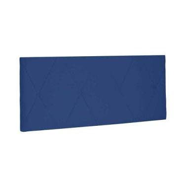 Imagem de Painel Para Cama De Casal Queen 160 Cm Aquilla - Spezzia,  Suede Azul 
