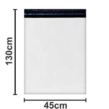 Imagem de Embalagem Saco Plástico Envelope Segurança 45x130cm 100 Uni - Embralum