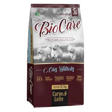 Imagem de Ração BioCare Premium Selection Cães Filhotes Carne e Leite 10Kg - Bio