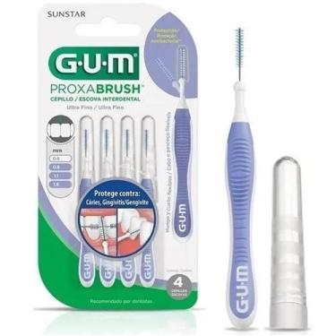 Imagem de Escova Interdental Proxa Brush 0.6 Ultra Fina Lilás C/4 Gum