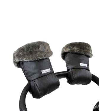 Imagem de Luvas Warmmuffs para carrinho de bebê Enfant das 7h – Luvas anticongelantes para guidão, repelente de água, aquecedor de mãos para clima frio, forro de pelúcia | Acessórios para carrinho de inverno