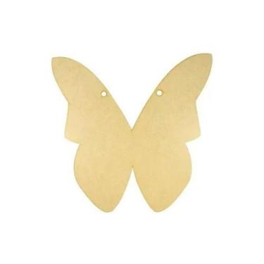 Imagem de Aplique Borboleta Lisa 5x5 Mdf Madeira Laser - ATACADÃO DO ARTESANATO 