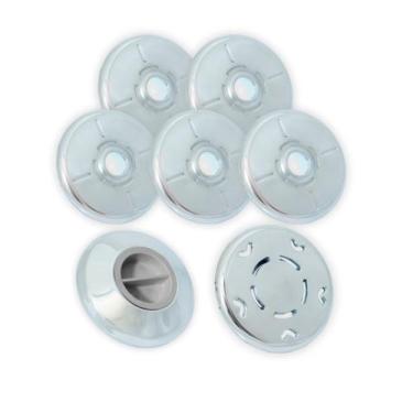 Imagem de Kit 05 Dispositivos Inox Alvenaria Brustec+aspiração+sucção