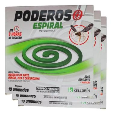 Imagem de Inseticida Repelente Espiral Pernilongo Dengue 30 Unidades - Kelldrin