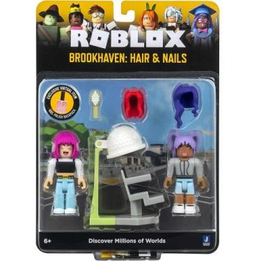 Imagem de Conjunto Roblox Brookhaven Hair E Nails Com 8 Peças - Sunny
